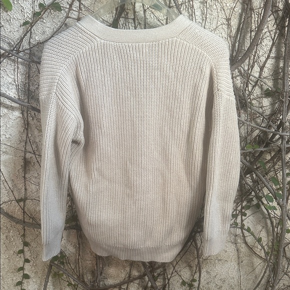 Quince Beige Button-Up Cardigan - Picture 6 of 6